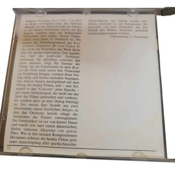 Concertos For 2 Flutes CD Jean-Pierre Rampal Doppler Devienne Adorjan Scimone - Picture 4 of 4